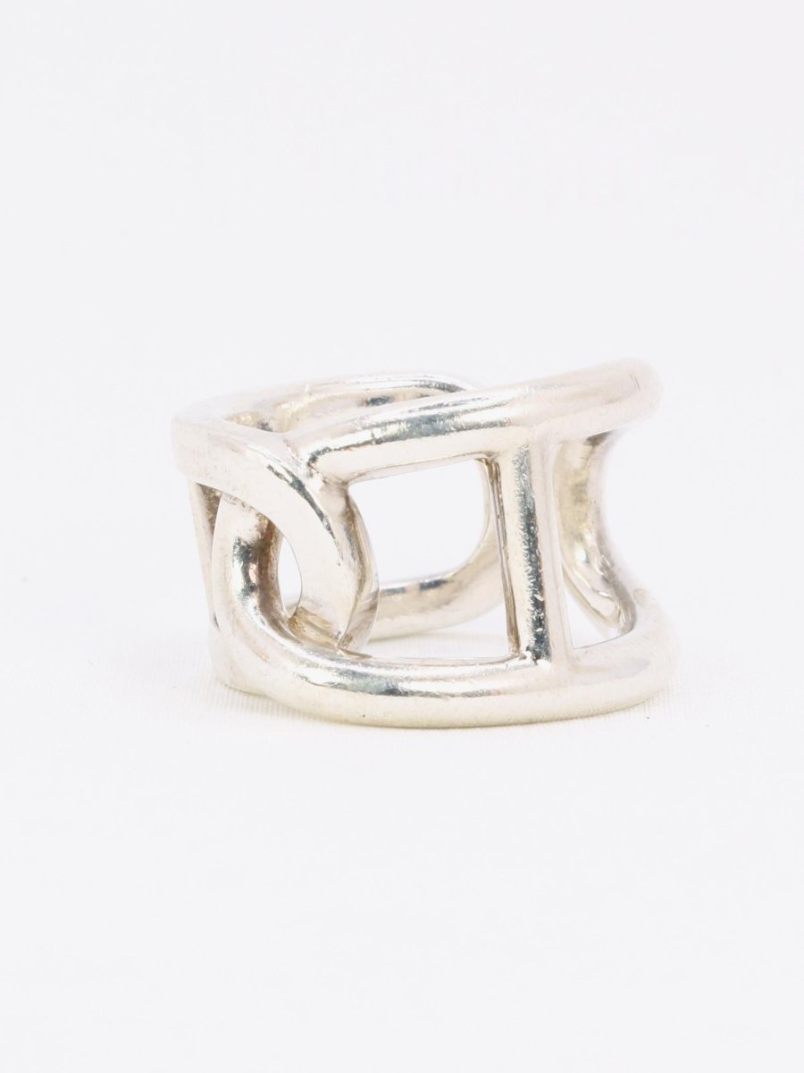 HERMES Bague vintage Cythère en argent - Castafiore