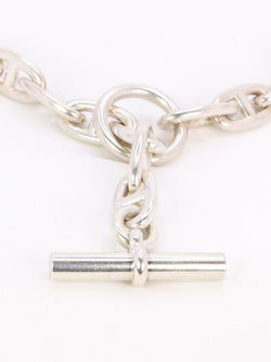 HERMES Collier argent chaîne d'ancre grand modele - Castafiore