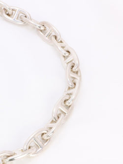 HERMES Collier argent chaîne d'ancre grand modele - Castafiore