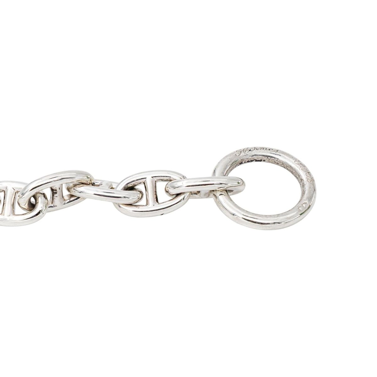 Hermès Collier Pierre Lefèvre Chaîne d'ancre Argent - Castafiore