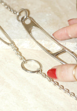 Hermès Sautoir Chaine d'Ancre Twist en Argent 100 cm - Castafiore