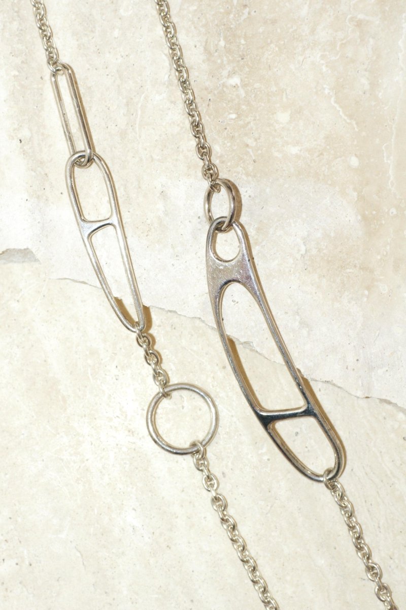 Hermès Sautoir Chaine d'Ancre Twist en Argent 100 cm - Castafiore