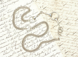 Hermès Sautoir Mors en Argent 73.00 cm - Castafiore