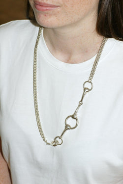 Hermès Sautoir Mors en Argent 73.00 cm - Castafiore