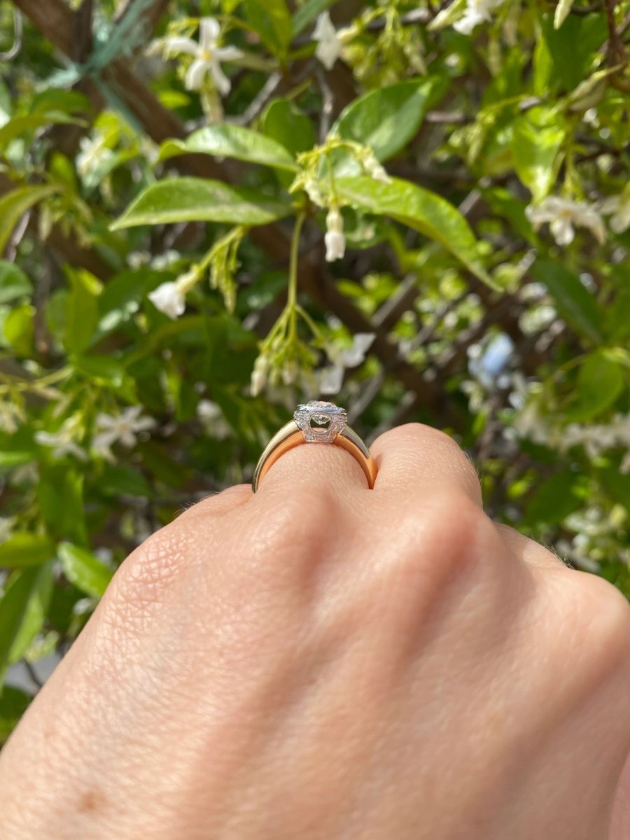 IGI Certified 1 Carat Cushion Diamond Solitaire Ring - Castafiore