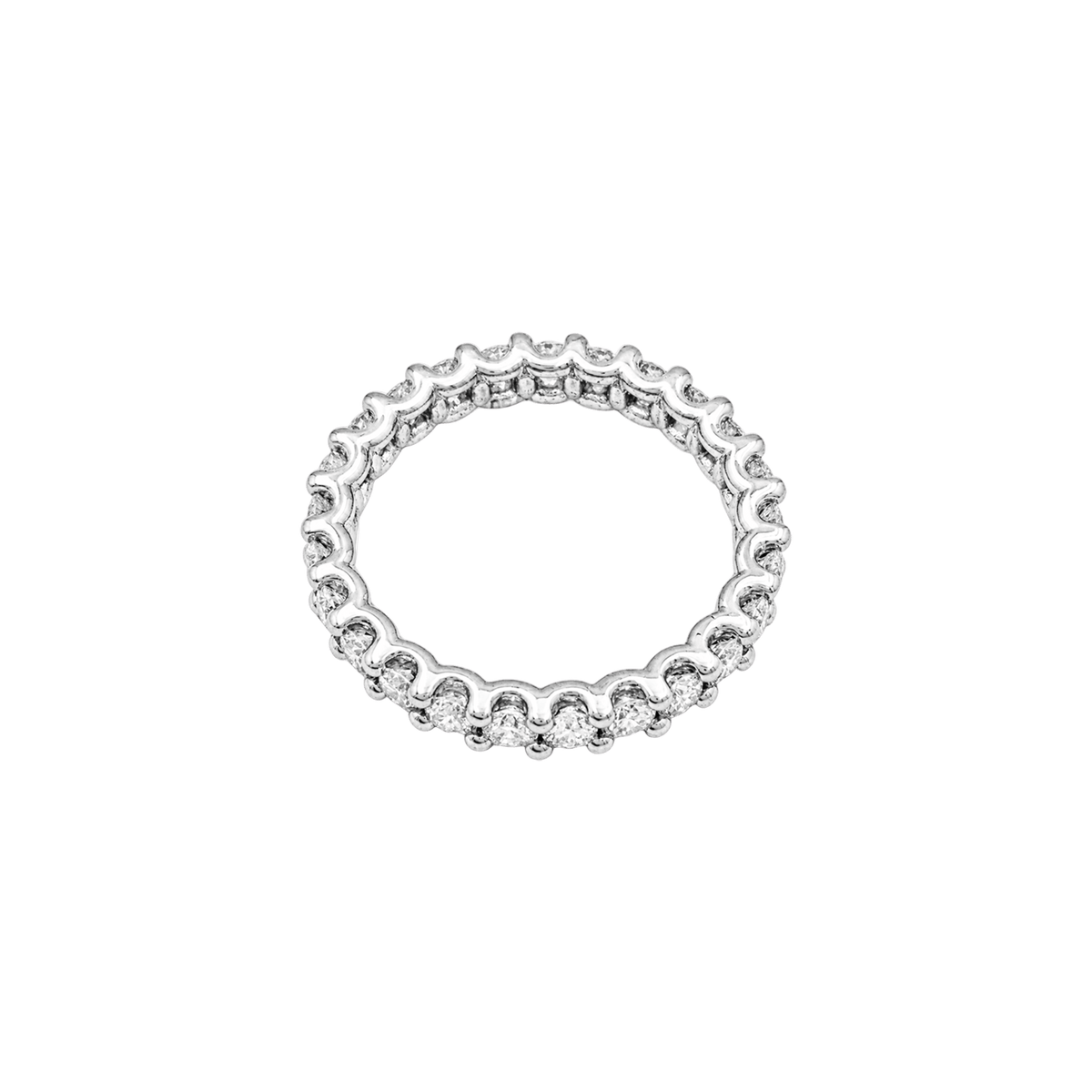 Alliance tour complet or blanc et diamants.