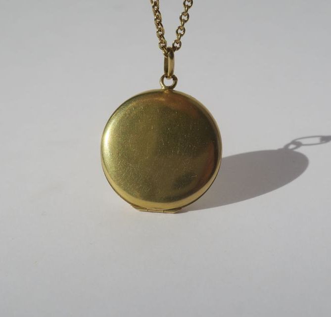 Important pendentif porte photo Muguet Art Nouveau - Castafiore