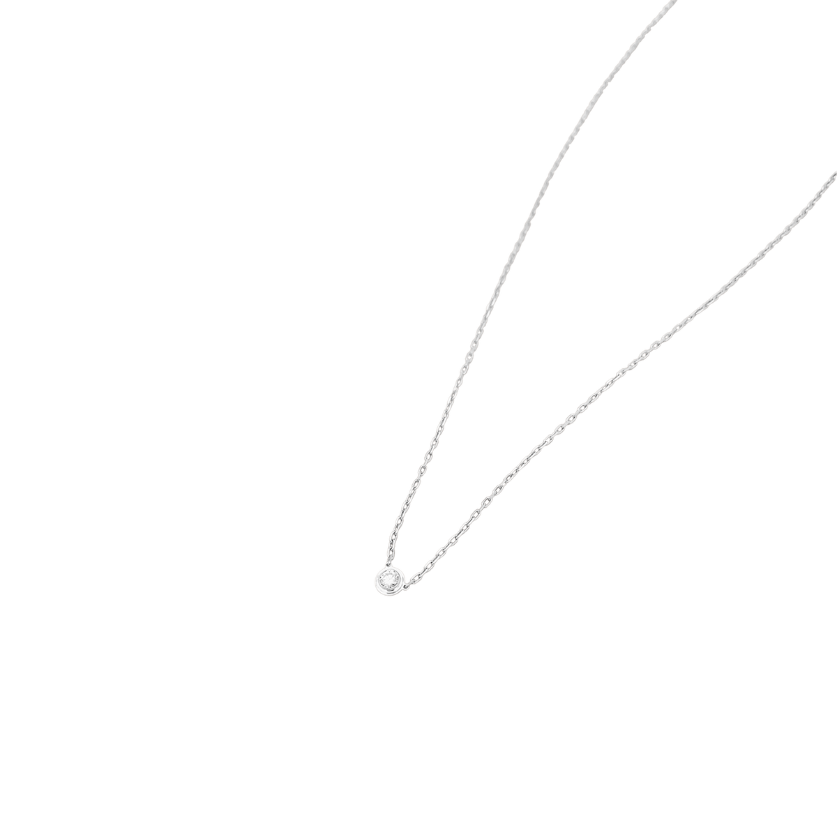 Collier Cartier "Cartier d'Amour", or blanc, diamant.