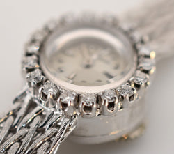 Jaeger - LeCoultre dame, entièrement or blanc 18 carats & diamants, vers 1960 - Castafiore