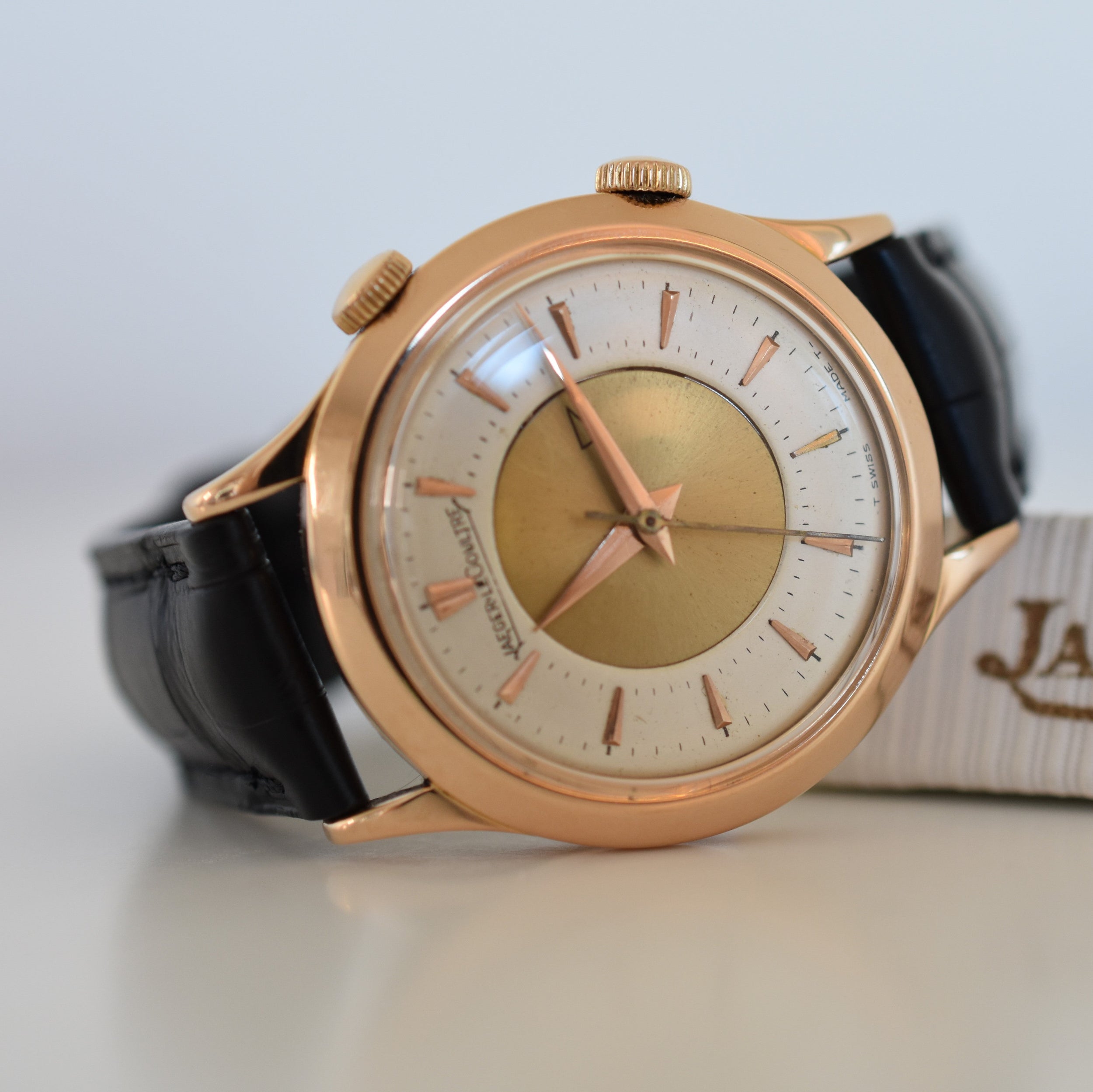 Montre JAEGER-LECOULTRE Mémovox Révéil en or rose