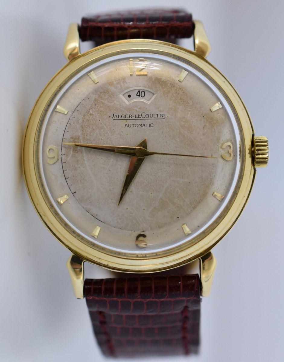 Jaeger - LeCoultre Power Reserve "40 heures", calibre 481 Bumper, or jaune 18 carats, 1953 - Castafiore