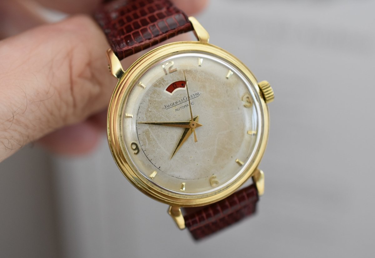 Jaeger - LeCoultre Power Reserve "40 heures", calibre 481 Bumper, or jaune 18 carats, 1953 - Castafiore