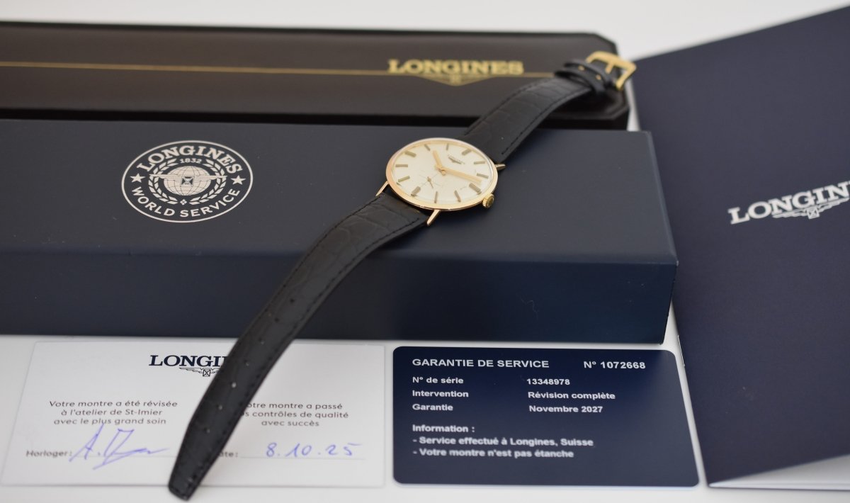 Longines "Classic Man", Calibre mécanique 420, or jaune 18 carats 750/000, Circa 1968 - Castafiore