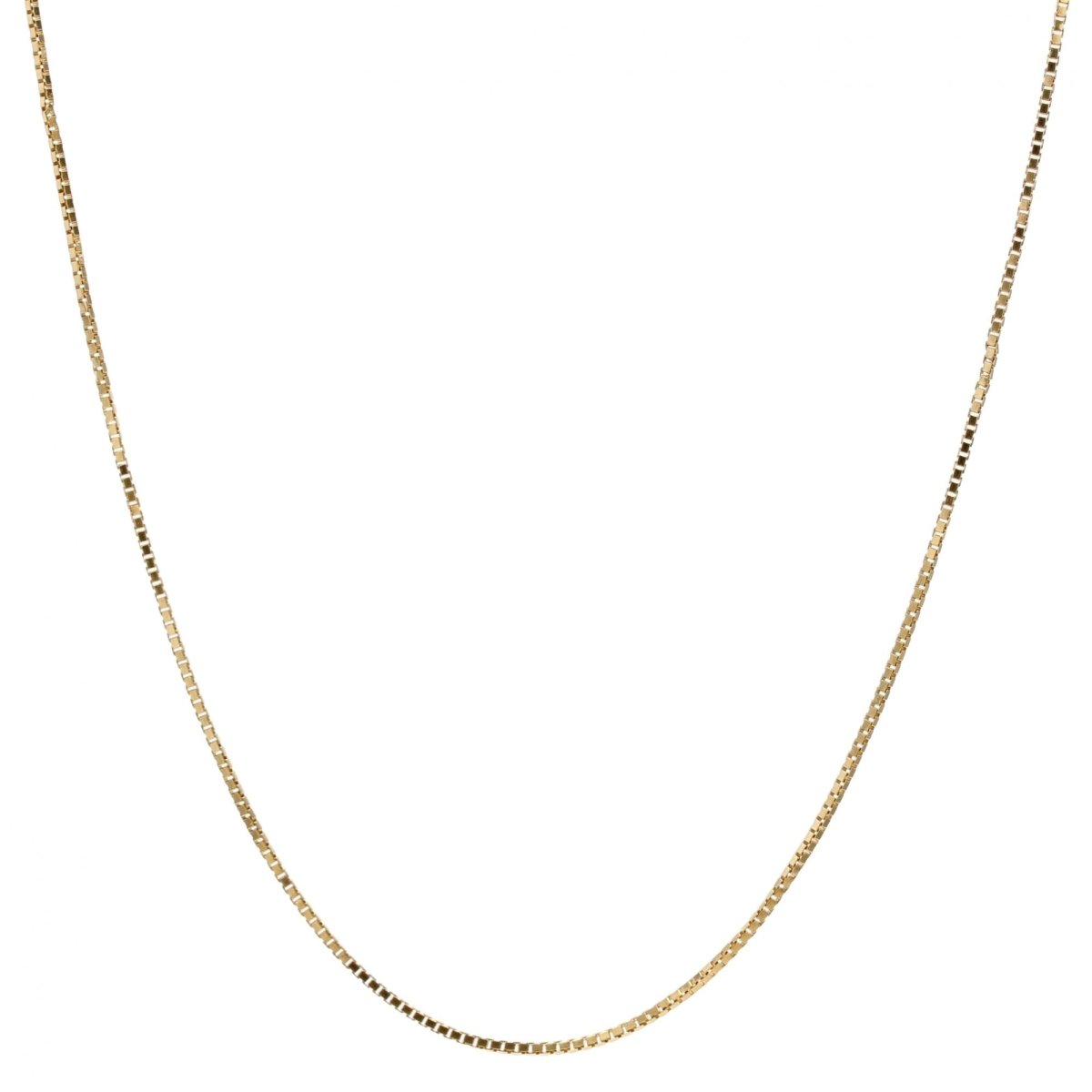 Longue chaîne maille cube or jaune - Castafiore