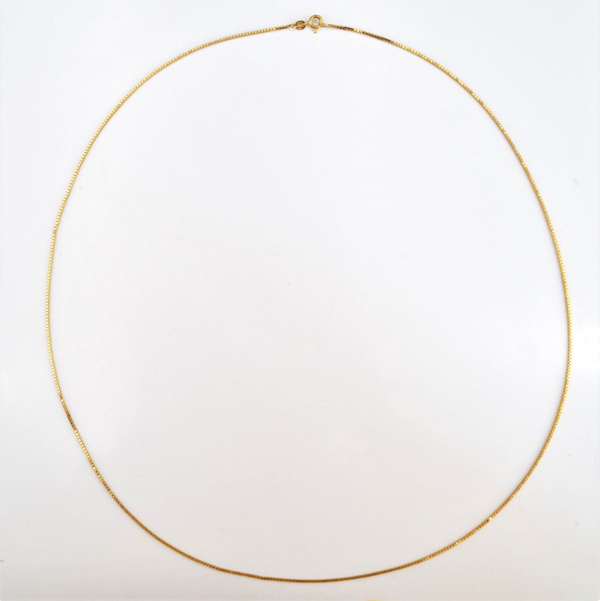 Longue chaîne maille cube or jaune - Castafiore