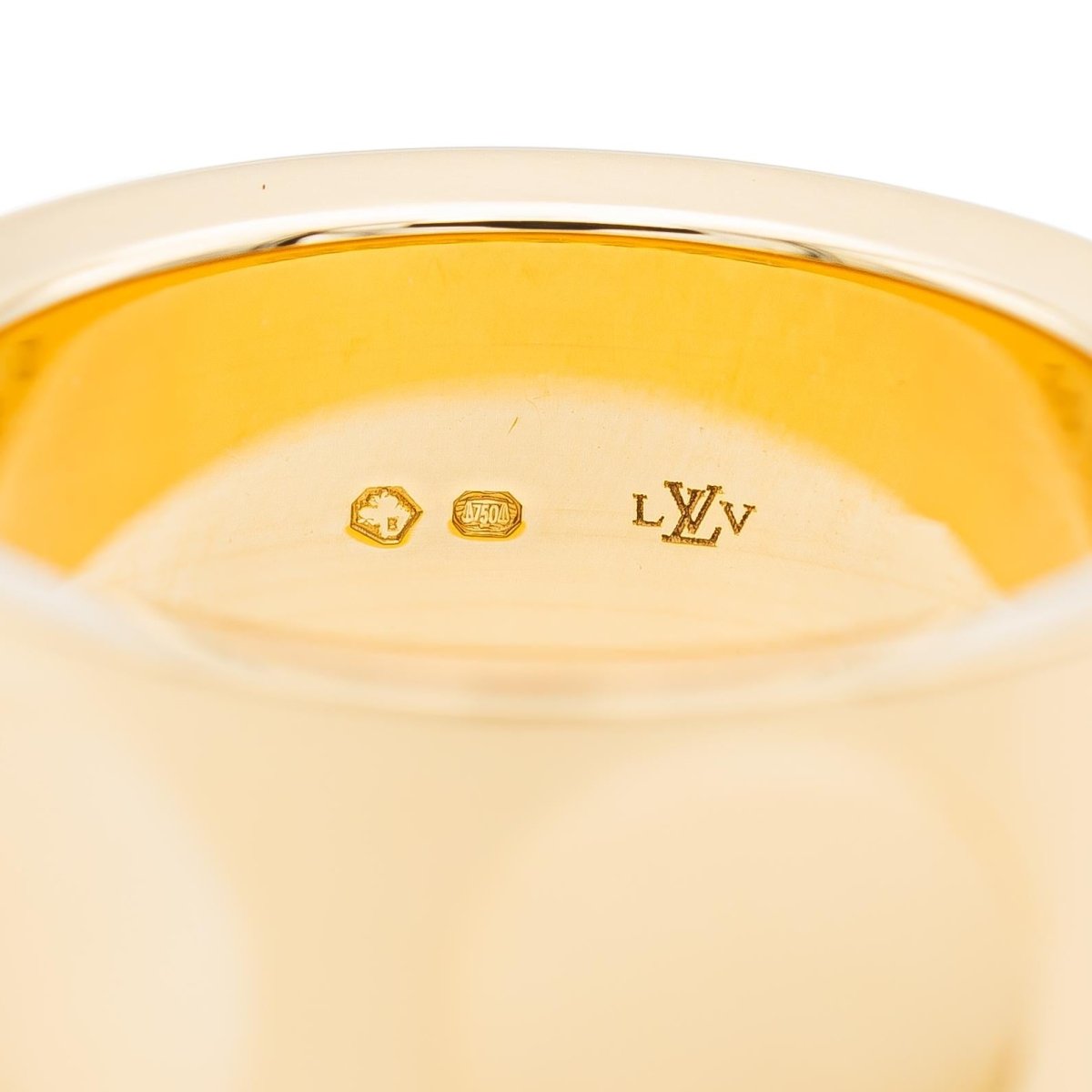 Louis Vuitton Bague Bandeau Empreinte Or jaune - Castafiore