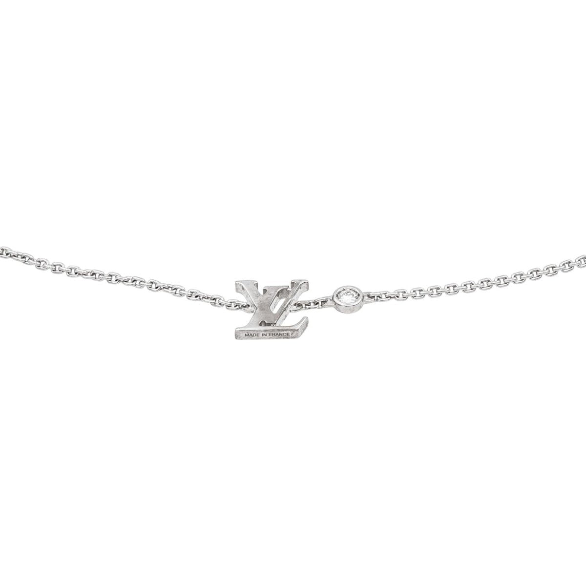 Louis Vuitton Collier Idylle Blossom Or blanc Diamant - Castafiore