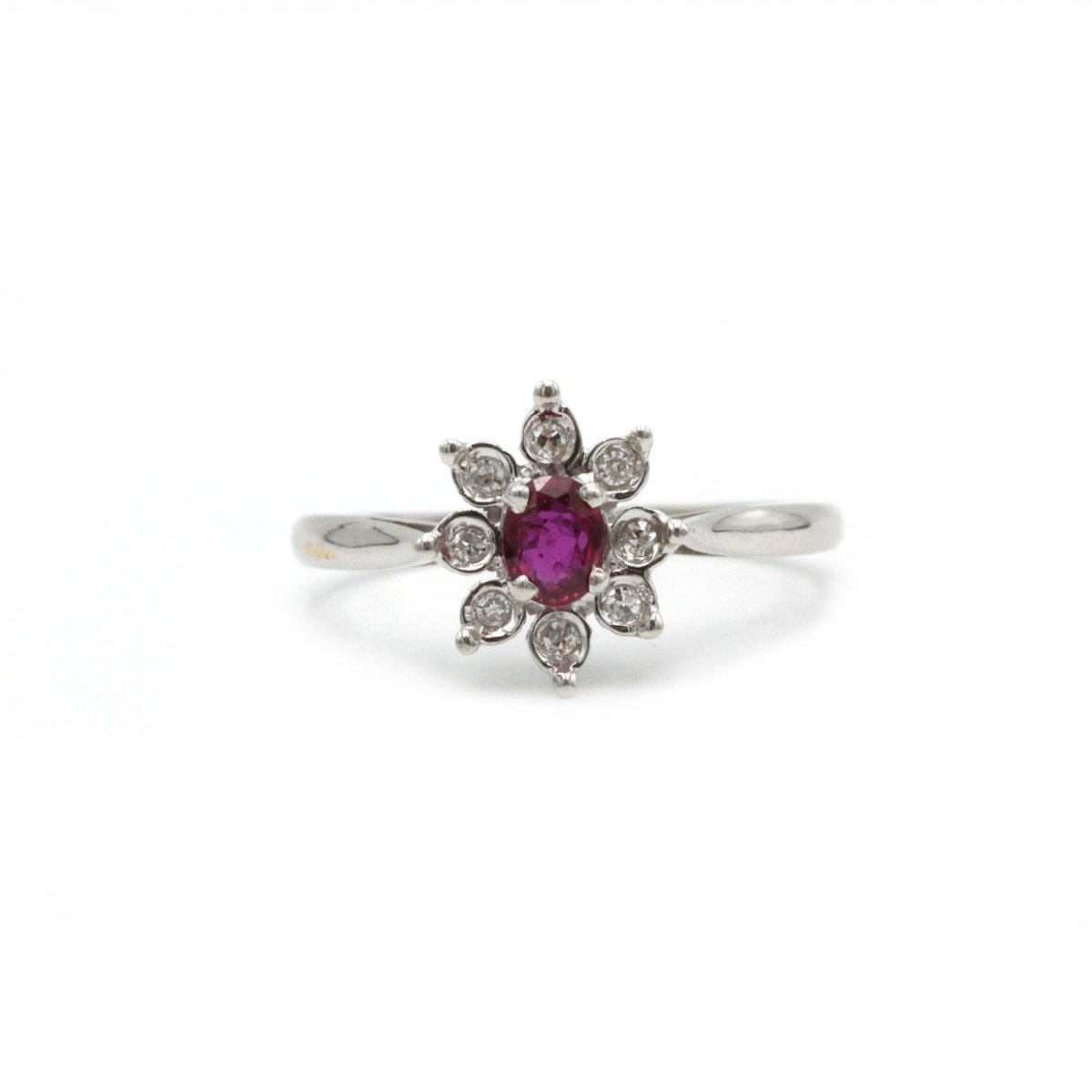 Marguerite - Or blanc, rubis et diamants - Castafiore