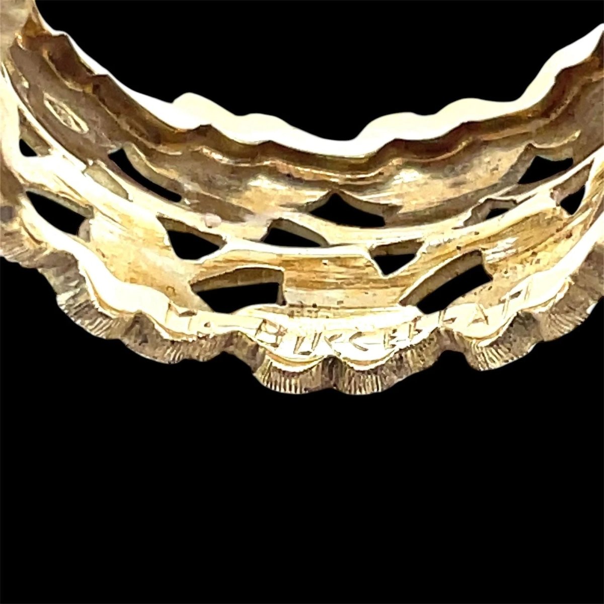 Mario Buccellati "Foglie" Collection Gold Band Ring - Castafiore