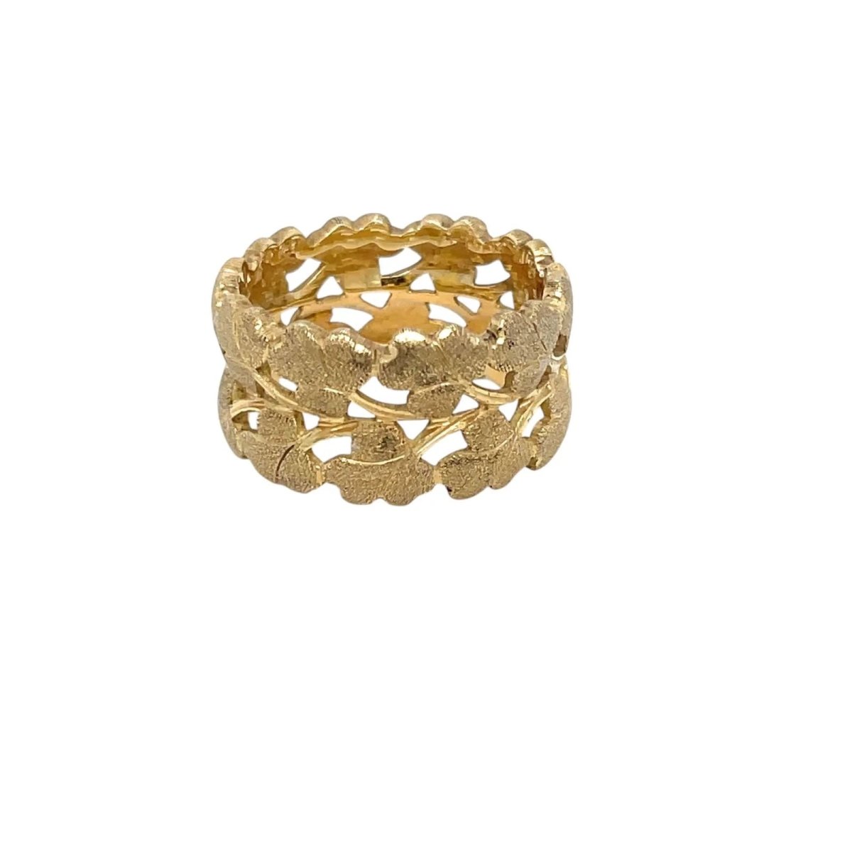 Mario Buccellati "Foglie" Collection Gold Band Ring - Castafiore