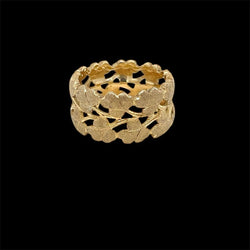 Mario Buccellati "Foglie" Collection Gold Band Ring - Castafiore