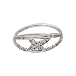 Mauboussin Bague A la croisée des étoiles Or blanc Diamant - Castafiore