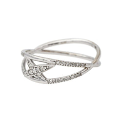 Mauboussin Bague A la croisée des étoiles Or blanc Diamant - Castafiore