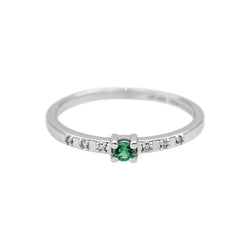 Mauboussin Bague Capsule d'émotions Or blanc Emeraude - Castafiore