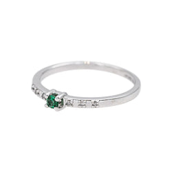 Mauboussin Bague Capsule d'émotions Or blanc Emeraude - Castafiore
