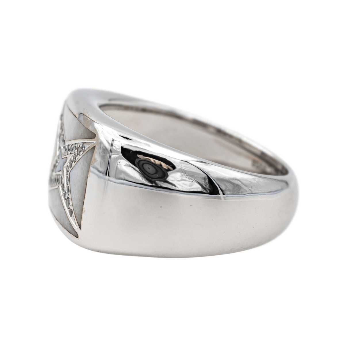 Mauboussin Bague Etoile Grande vie Or blanc Nacre - Castafiore