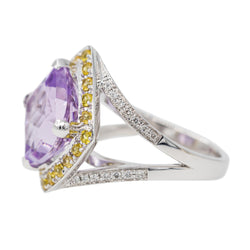 Mauboussin Bague Fou de toi Or blanc Améthyste - Castafiore