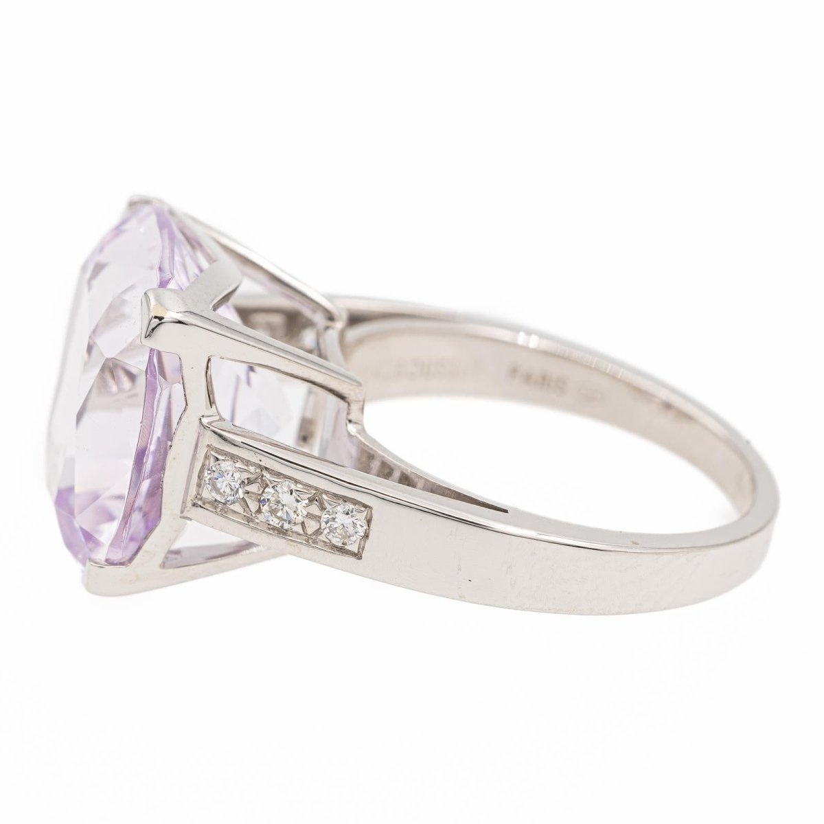Mauboussin Bague Gueule d'Amour Or Blanc Améthyste - Castafiore