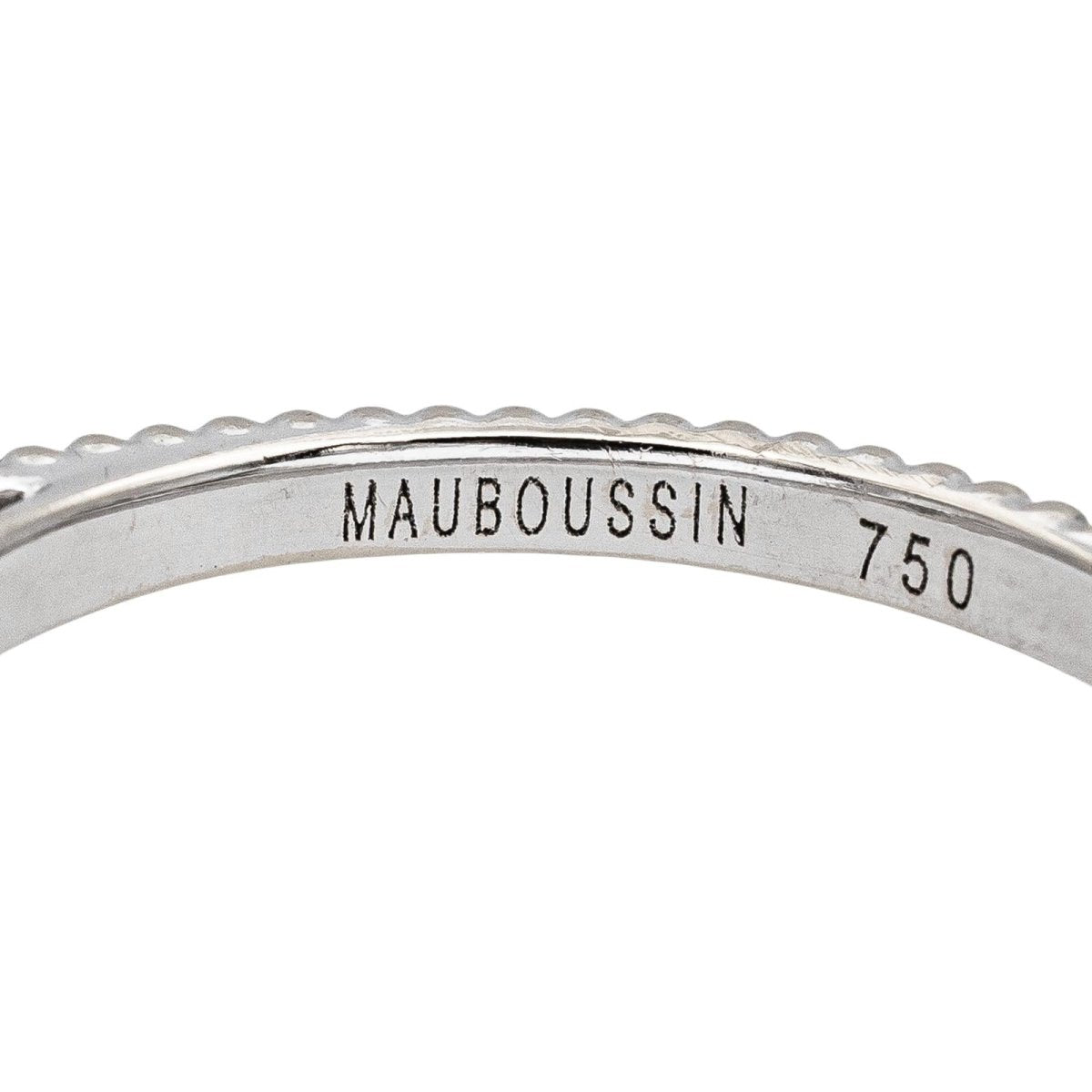 Mauboussin Bague Solitaire Fan du premier jour Or blanc Diamant - Castafiore