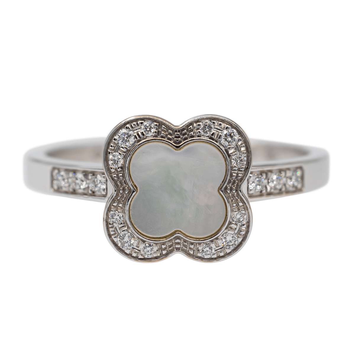 Mauboussin Bague Trèfle de Toi Or blanc Nacre - Castafiore