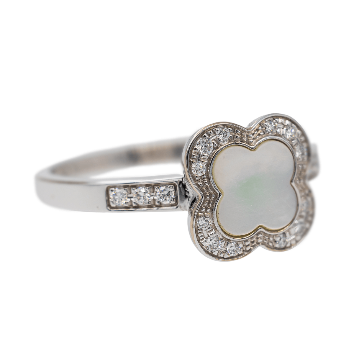 Mauboussin Bague Trèfle de Toi Or blanc Nacre - Castafiore