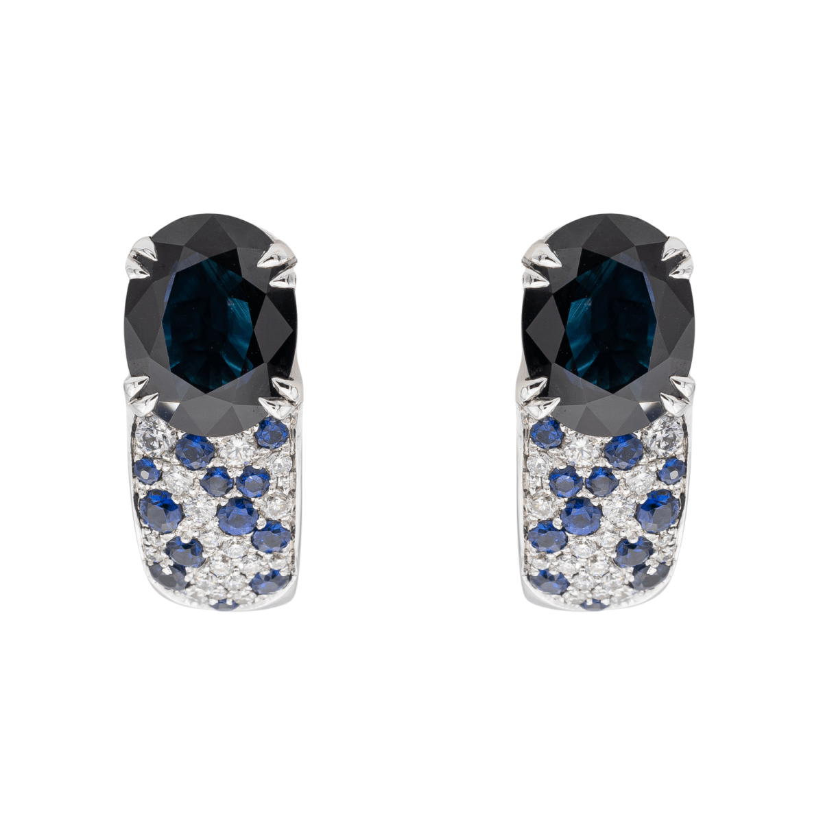 Mauboussin Boucles d'oreilles Nuit d'Amour Or blanc Saphir - Castafiore