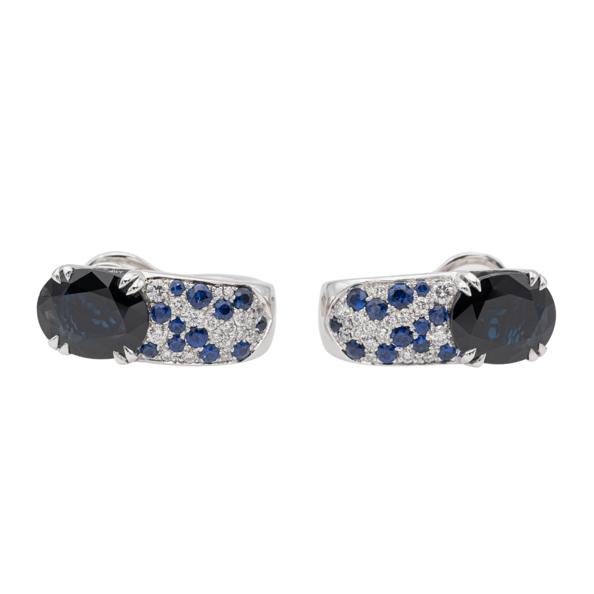 Mauboussin Boucles d'oreilles Nuit d'Amour Or blanc Saphir - Castafiore