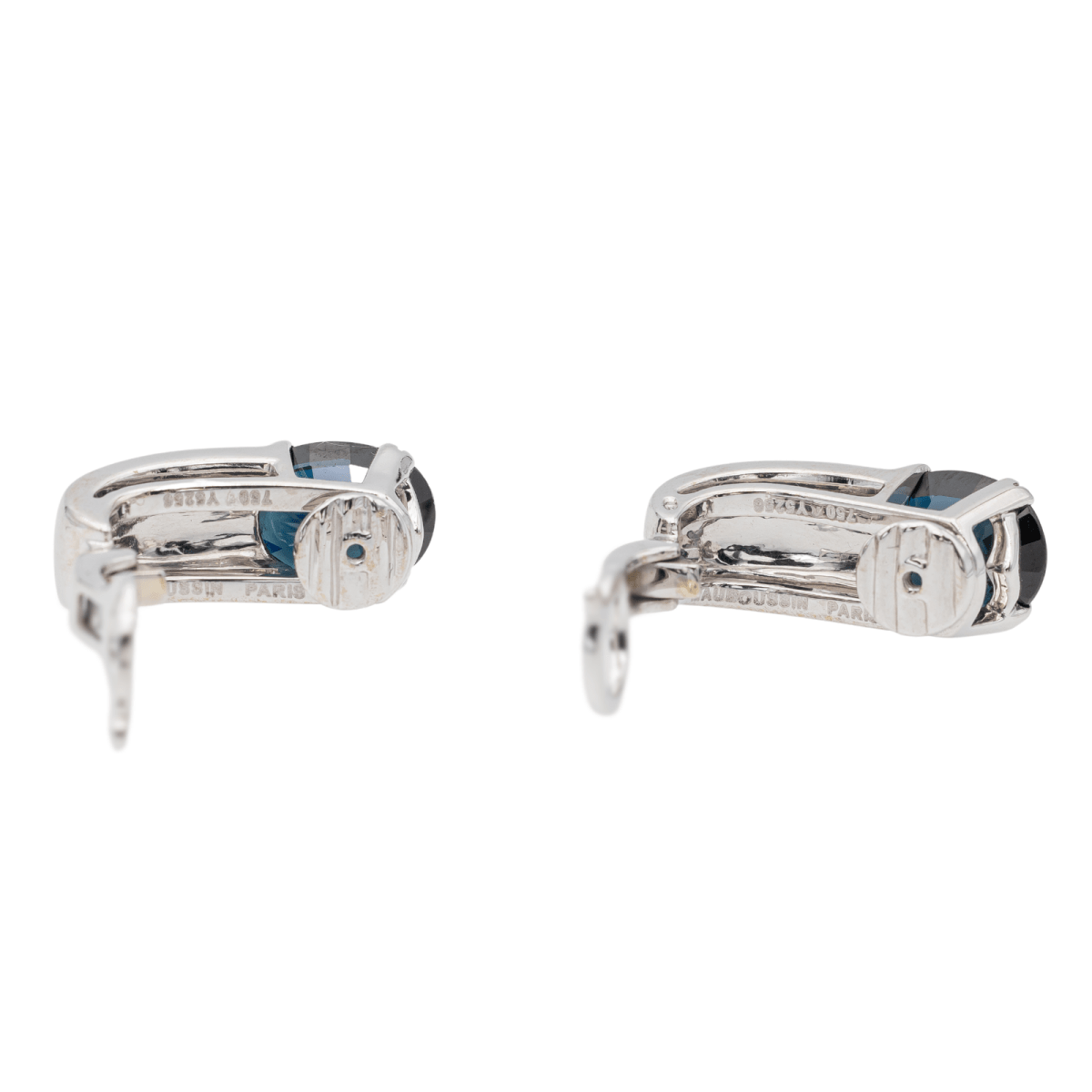 Mauboussin Boucles d'oreilles Nuit d'Amour Or blanc Saphir - Castafiore