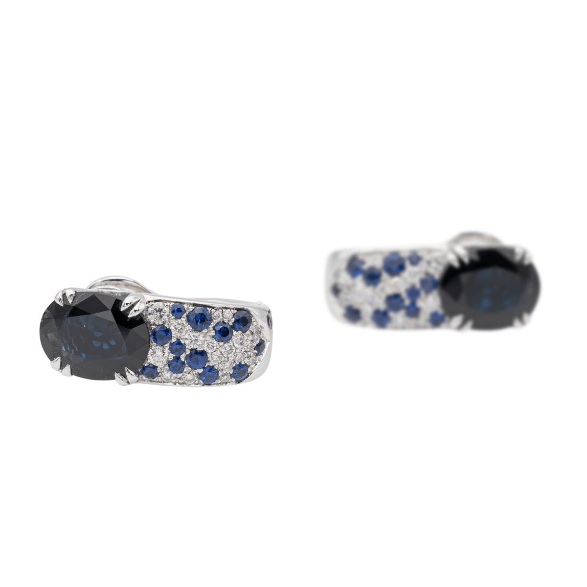 Mauboussin Boucles d'oreilles Nuit d'Amour Or blanc Saphir - Castafiore
