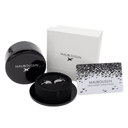 Mauboussin Boucles d'oreilles Nuit d'Amour Or blanc Saphir - Castafiore