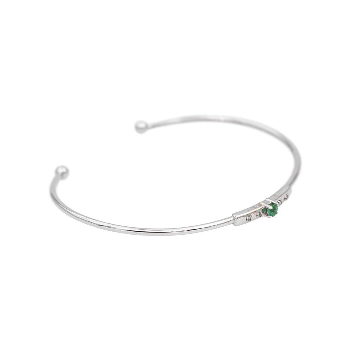 Mauboussin Bracelet Capsule d'émotions Or blanc Emeraude - Castafiore