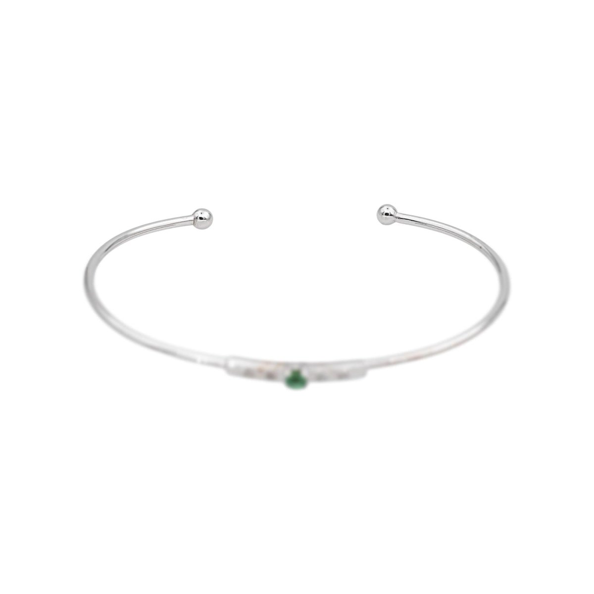 Mauboussin Bracelet Capsule d'émotions Or blanc Emeraude - Castafiore