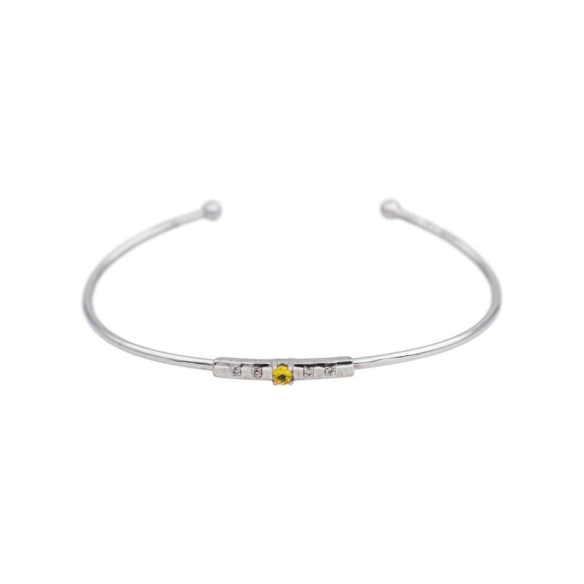 Mauboussin Bracelet Capsule d'émotions Or blanc Saphir jaune - Castafiore