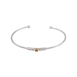 Mauboussin Bracelet Capsule d'émotions Or blanc Saphir jaune - Castafiore
