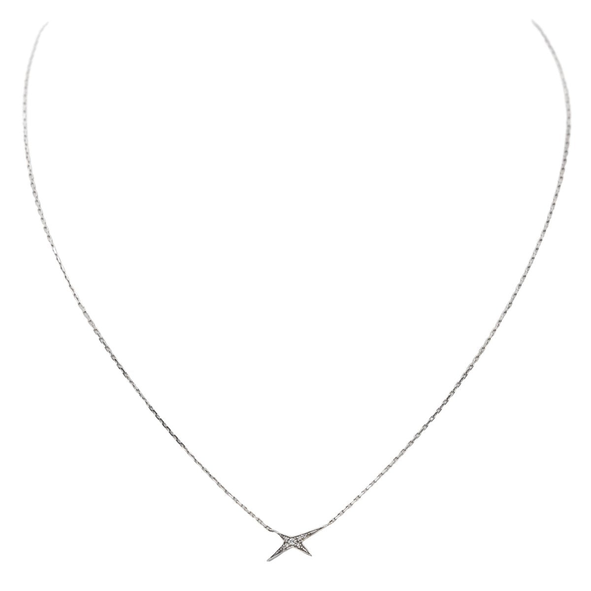 Mauboussin Collier Pendentif French Valentine Or blanc Diamant - Castafiore