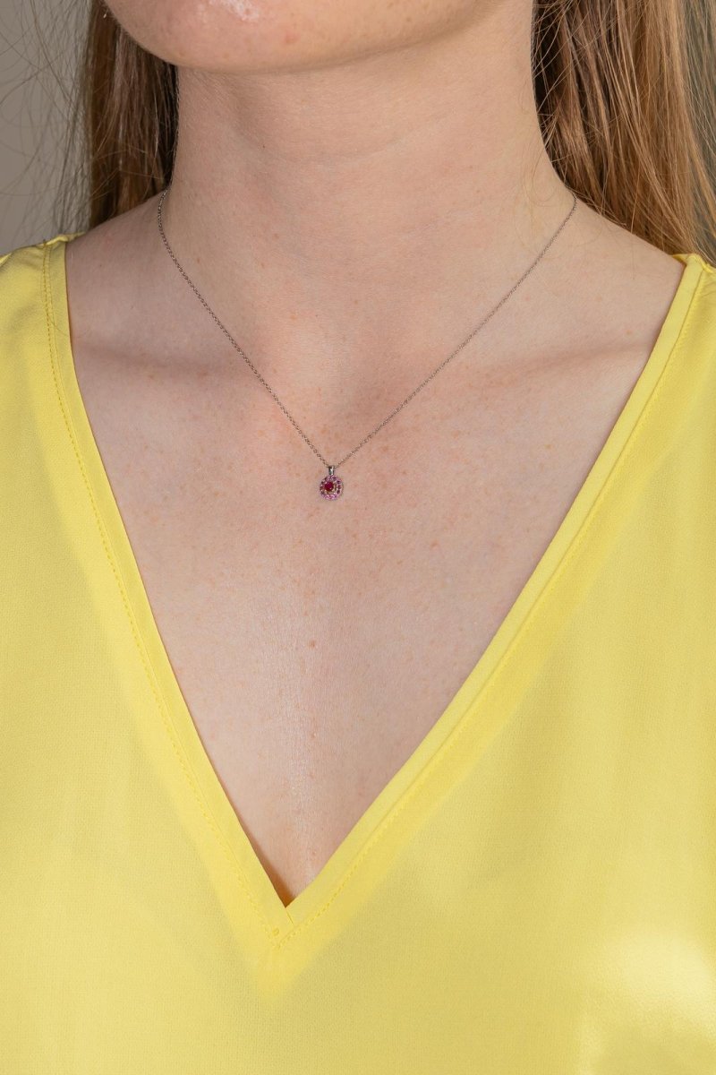 Mauboussin Collier Vie, Volupté & Passion Or blanc Rubis - Castafiore