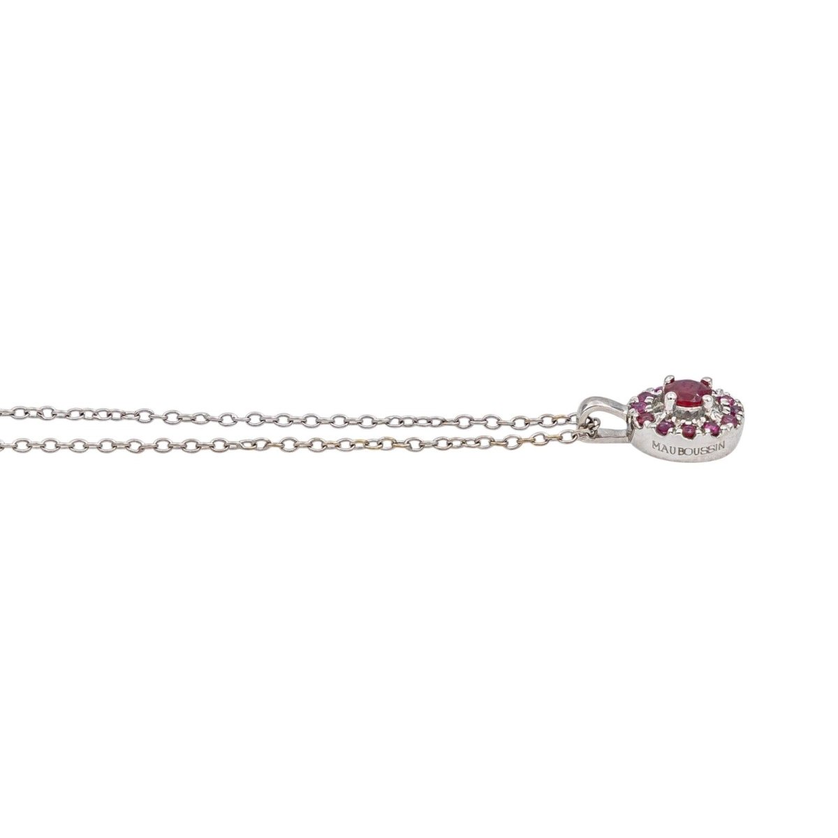 Mauboussin Collier Vie, Volupté & Passion Or blanc Rubis - Castafiore