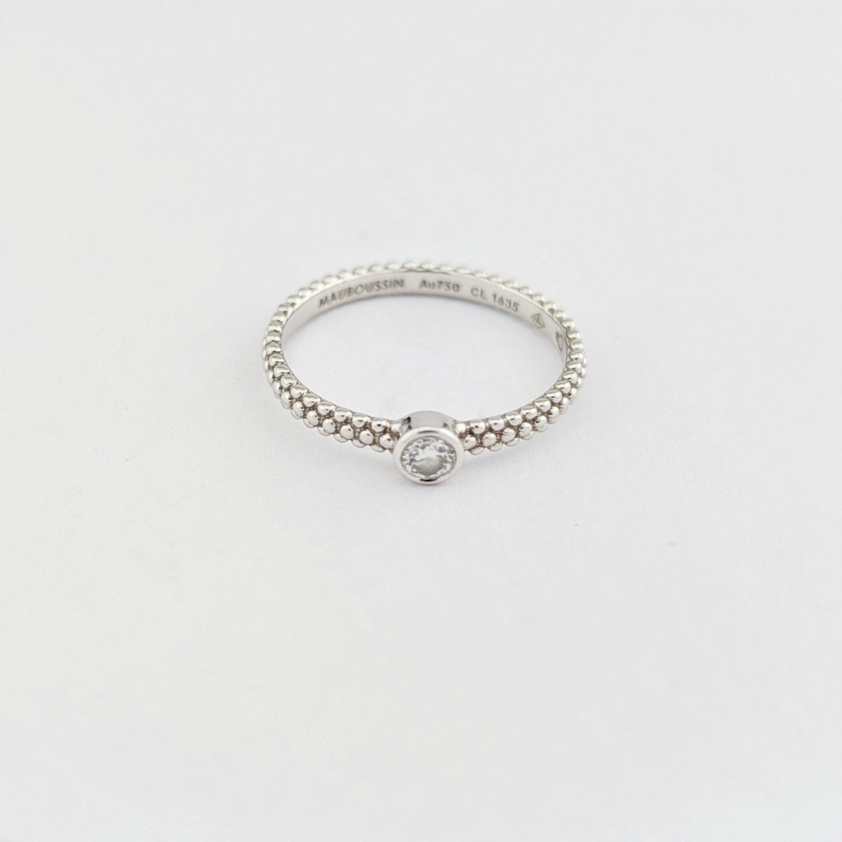 Mauboussin - Solitaire Goutte de jour en Or Blanc - Castafiore