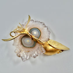 Broche/pendentif hiboux époque 1950/1960