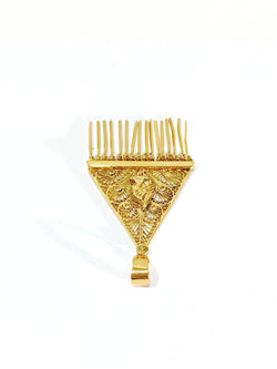 Pendentif En Or Champagne Filigrané